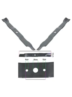 MacAllister 51cm Replacement Lawn Mower Blade MPRM53SP