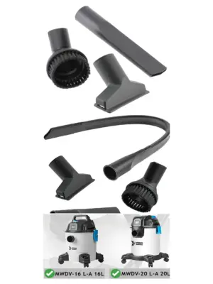 MacAllister Flexible Crevice Tool for 16L & 20L Valet Kits – 35mm