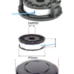 MacAllister MGT430 Trimmer Line Spool Cover Cap Replacement Part