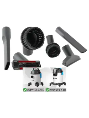 MacAllister Mini Kit with 35mm Vacuum Nozzles for MWDV-16/20