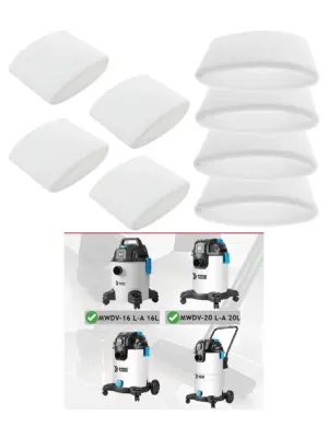 MacAllister MWDV Vacuum Cleaner Filter Sleeves – Pack of 4