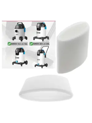 MacAllister Replacement Filter Sleeve for MWDV-16/20/30/40 Vacuums