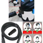 MacAllister Vacuum Hose 2m for MWDV-16/20/30/40 + Tool Adapter