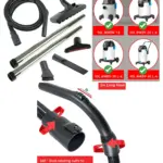 MacAllister Vacuum Hose Tool Kit & Rod Set for MWDV-16/20/30