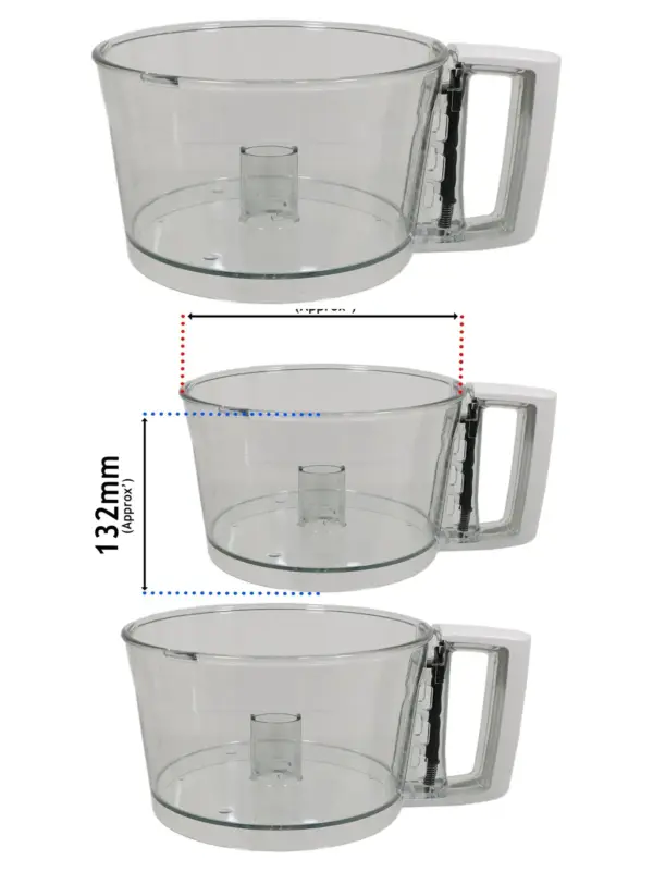 Magimix Compact Food Processor with White‑Handle Mixer Bowl – Model 3200/3150