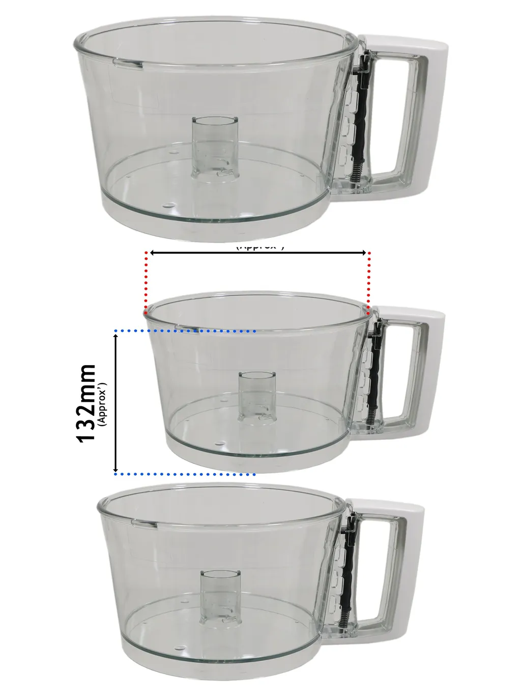 Magimix Compact Food Processor with White‑Handle Mixer Bowl – Model 3200/3150