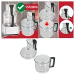 Magimix CS5200XL Replacement Mixer Bowl with Clear Lid – Black Handle