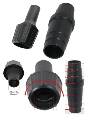 Makita Dust Port Adapter Kit for Vacuum Hose – Fits 32‑38 mm Sanders