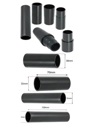 Makita Dust Port Hose Adapter Set 32/35/38mm for Sanders & Saws - 6