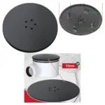 Matte Black 110mm Shower Trap Plug Cover with 90mm Drain Tray