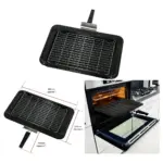 Maytag Enamel Grill Pan Tray with Rack & Handle - 445x276 mm