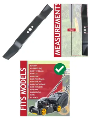 McCulloch 40cm Replacement Lawn Mower Blade for M3540/M40/MT3540S