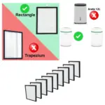 Meaco 12L Platinum Dehumidifier HEPA Filter Pack - 9 Filters