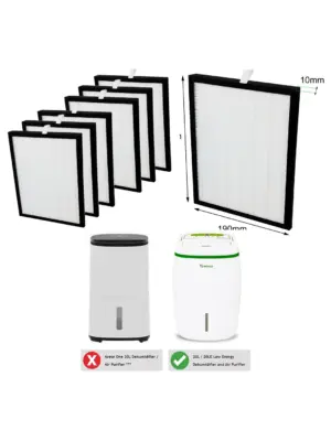 MEACO 20L Low‑Energy Platinum Dehumidifier HEPA Filter Pack