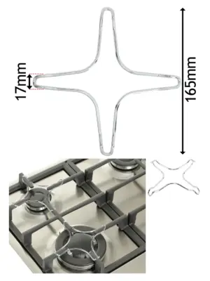 Medium 165mm Gas Hob Moka Trivet – Pan Support Stand