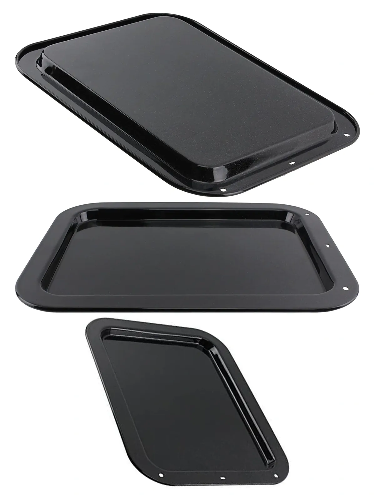Medium Shallow Vitreous Enamel Baking Tray 36.5x28.5 cm Oven Sheet