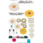 Metal Polishing Kit: Buffing Wheel, Compound & Rust Remover for Drill