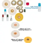 Metal Polishing Kit with 5 Wire Brush & Buffing Wheel Drill Set