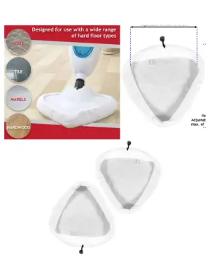 Microfiber Steam Mop Cleaning Pads – 2 Pack for Habitat Cleaner