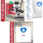 Microfibre Dust Bags for Nilfisk GA70, GD80, GD90C & More – 10 Pack