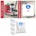 Microfibre Dust Bags for Nilfisk Vacuums – Pack of 20