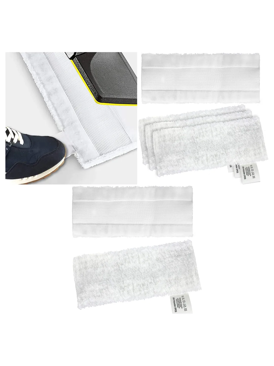 Microfibre Replacement Pads for Karcher EasyFix Steam Cleaner 4 Pack