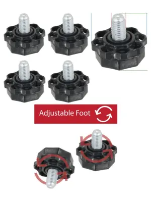 Midea MG55 Adjustable Washing Machine Foot Legs 4 pcs 10mm Thread