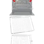 Miele Chrome Oven Shelf Replacement Grid Rack 443x375mm