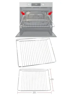 Miele Chrome Oven Shelf Replacement Grid Rack 443x375mm