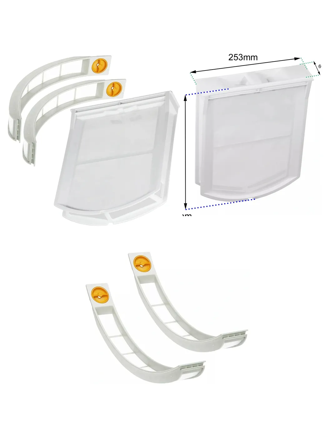 Miele Dryer Lint Filter Kit – Fits T1000‑T9000 Series