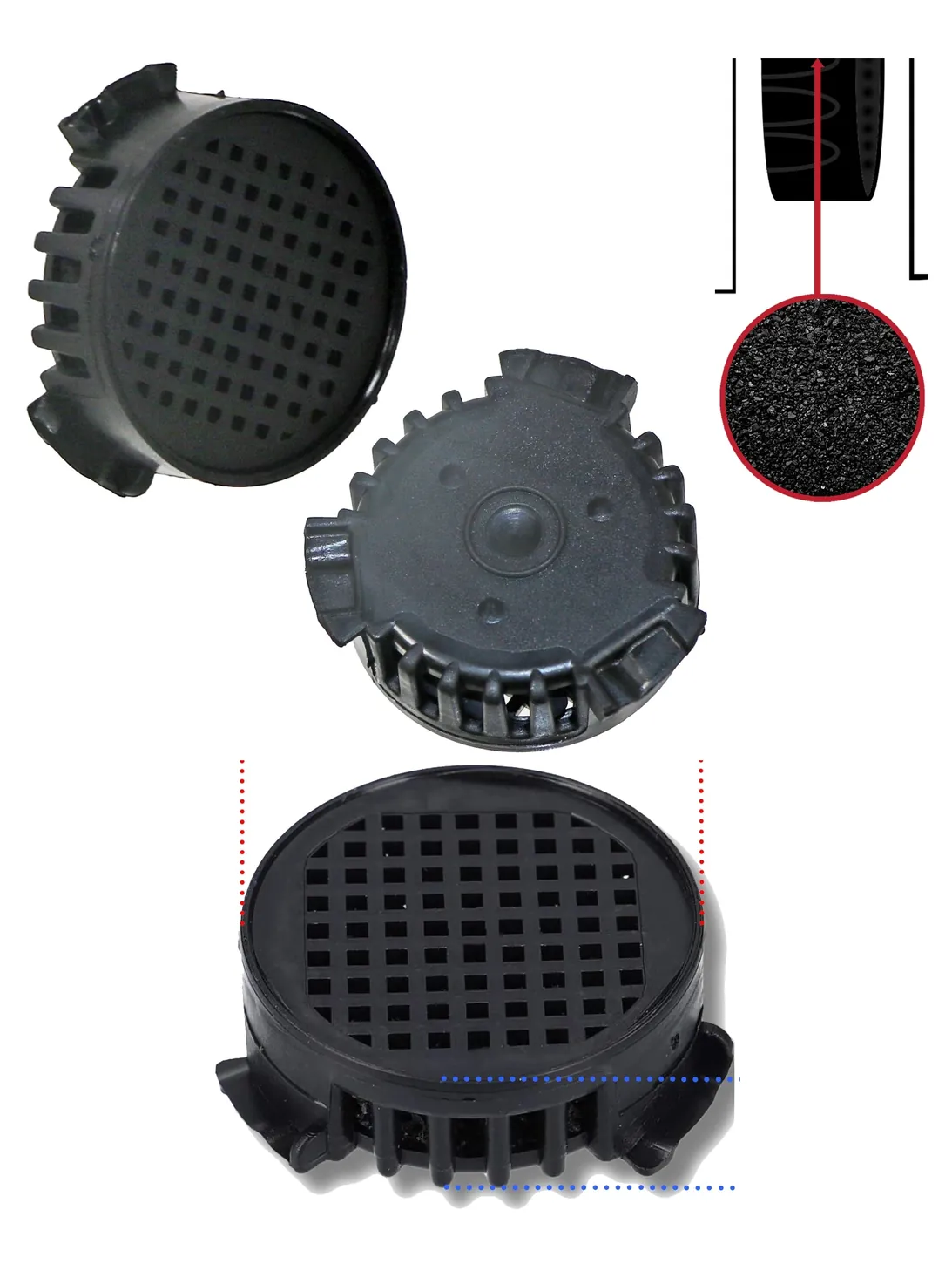 Miele Fridge Freezer Odor Carbon Filter Pack of 2 - Model KWNS28462E