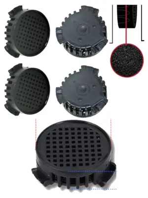 Miele Fridge Odor Carbon Filter Pack of 4 – Fits KWNS28462E
