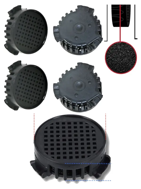 Miele Fridge Odor Carbon Filter Pack of 4 – Fits KWNS28462E
