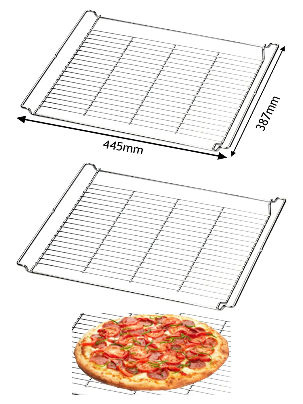 Miele Oven Baking & Roasting Rack – HBBR71 Heavy‑Duty Shelf