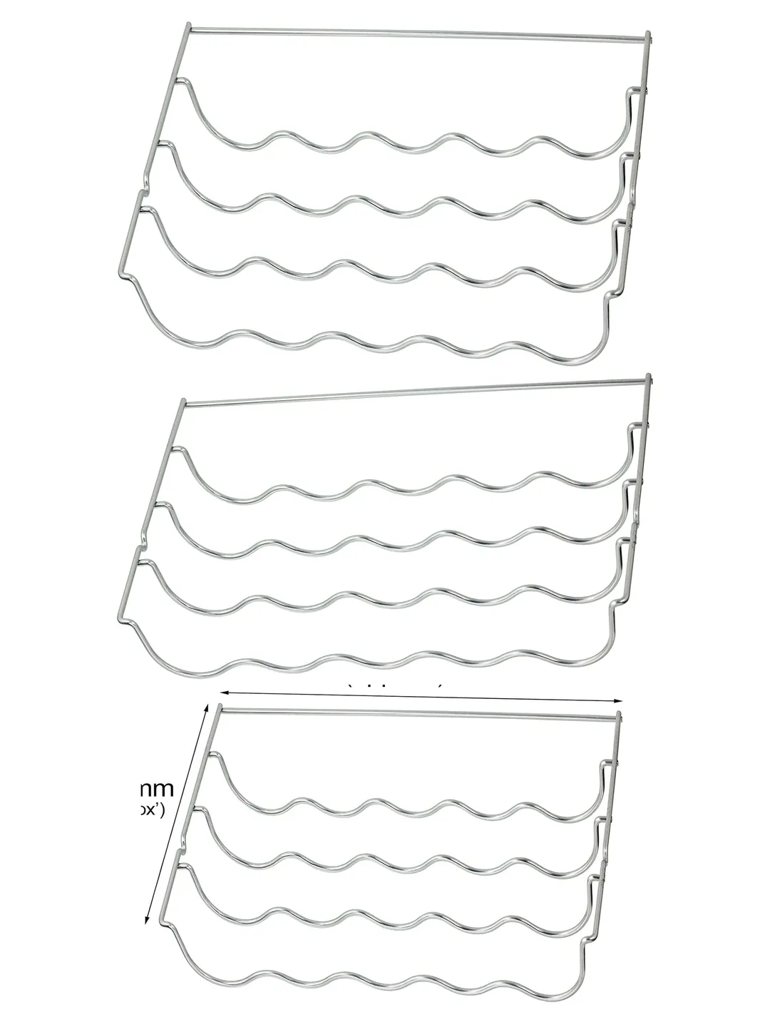 Miele Refrigerator Wine Rack Insert – 457×290×70 mm Shelf Organizer