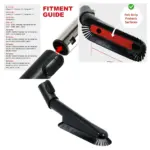 Miele S2110/S2111 Multi‑Angle Soft Swivel Brush – Red