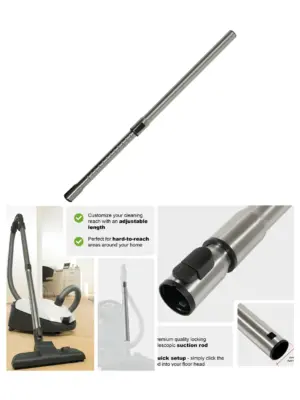 Miele Telescopic Extension Rod for C1-C3, S2111-S7, Classic Vacuum