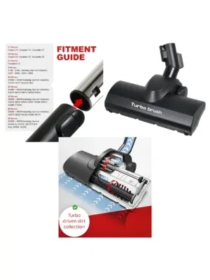 Miele Turbo Brush Turbine Floor Tool – Fits S4812, S4210‑S4212