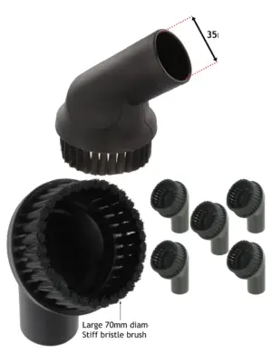 Miele Vacuum Dusting Brush 35mm Round Heads - 5 Piece Set