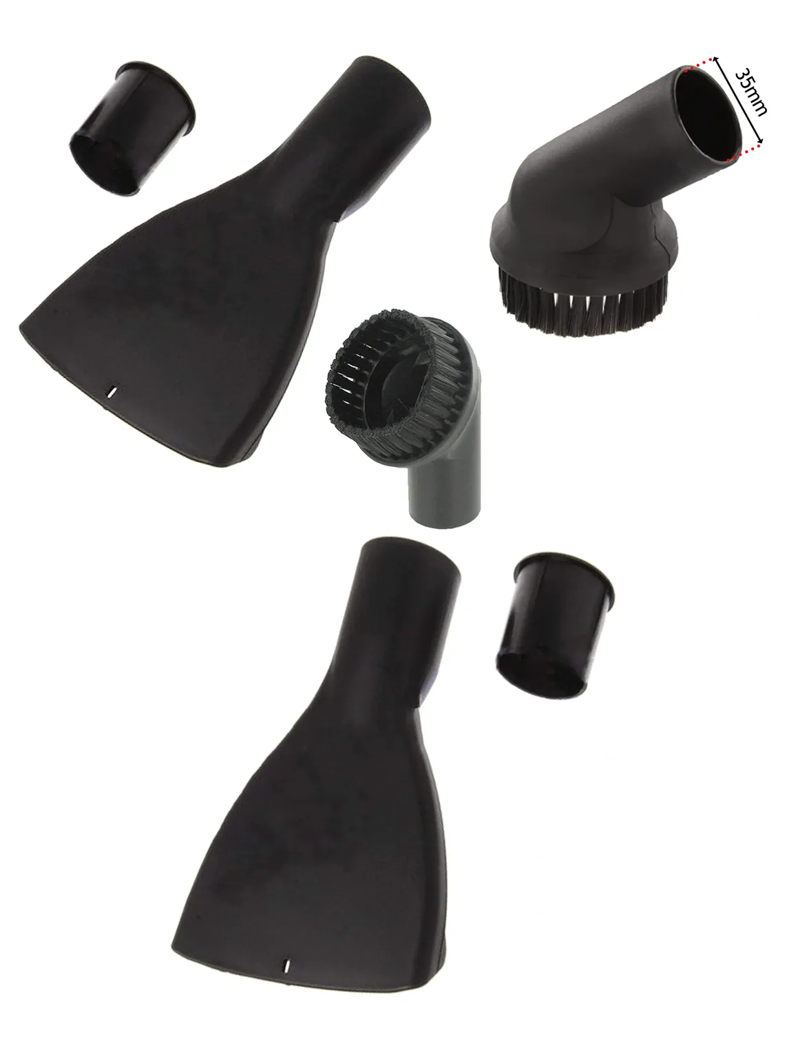 Miele Vacuum Mattress & Upholstery Nozzle with Mini 35mm Round Brush