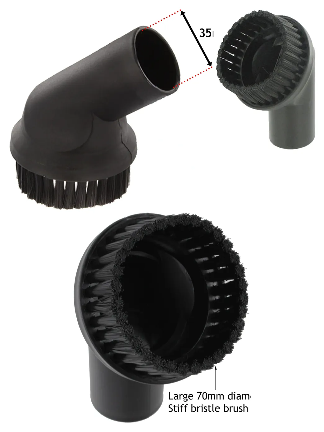 Miele Vacuum Round Dusting Brush 35mm – Compact Cleaning Tool