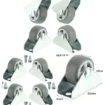 Mini 32mm Furniture Casters – 1″ Wheels Set of 4 with Screws