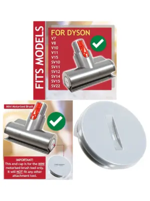 Mini Motorized Brush End Cap for Dyson V7/V8/V10/V11/V15 & SV Vacuums