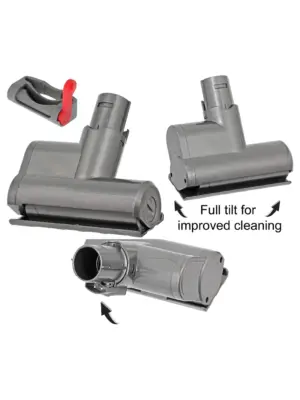 Mini Turbine Brush with Trigger Lock – Dyson V6 Vacuum Attachment