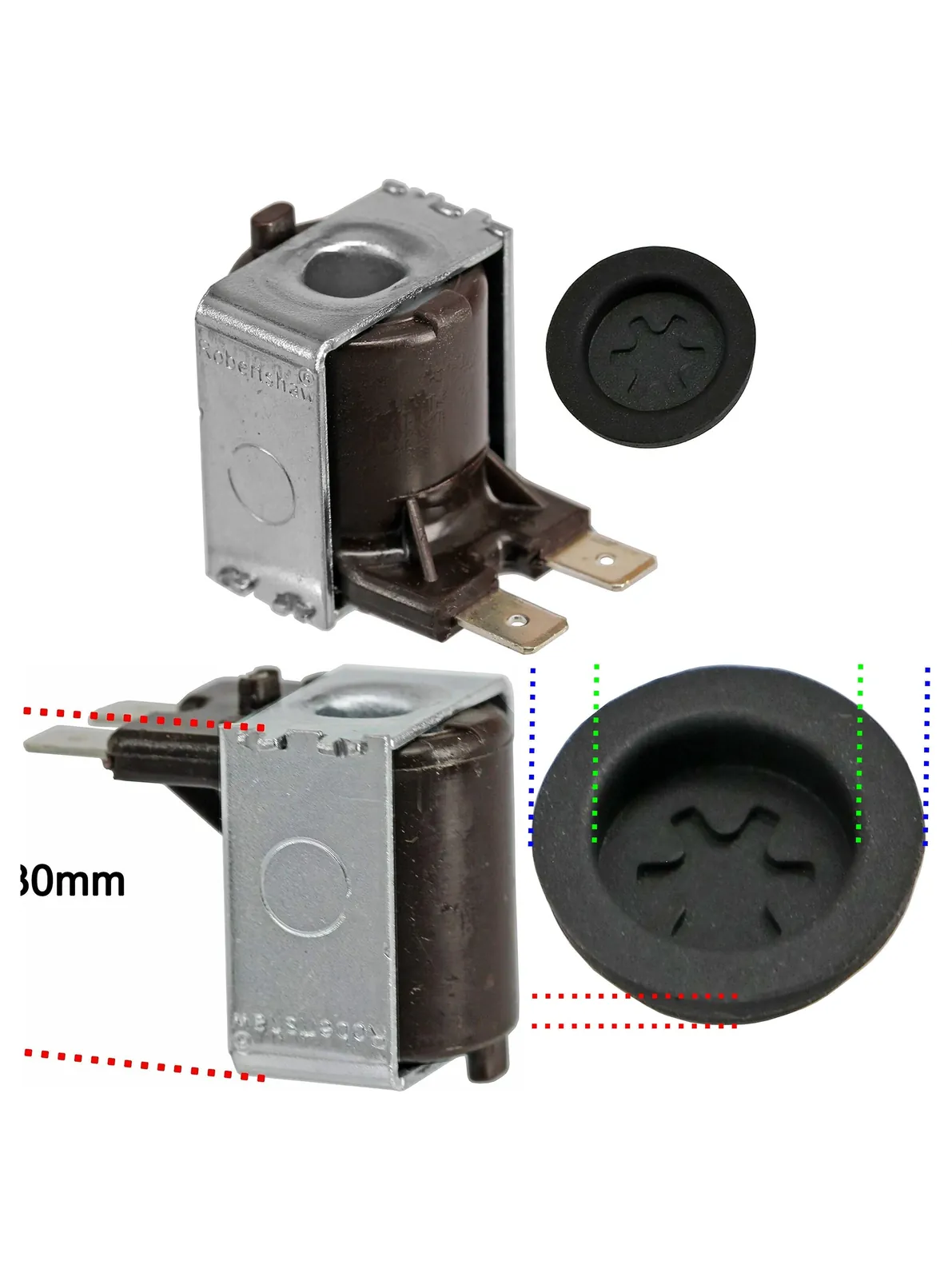 Mira Shower Solenoid Coil & Burst Disc Seal – Elite Sport & Sprint
