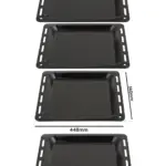 Moffat Oven Enamel Baking Tray Set - 448x360x25 mm, 2-Pack