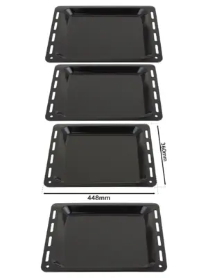 Moffat Oven Enamel Baking Tray Set - 448x360x25 mm, 2-Pack