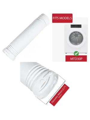 Montpellier 1.7m Dryer Vent Hose – 94mm External Air Pipe