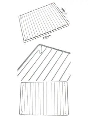 Montpellier Grill Grid Insert for MDF100K/MDF100S Oven Rack – 320×245 mm