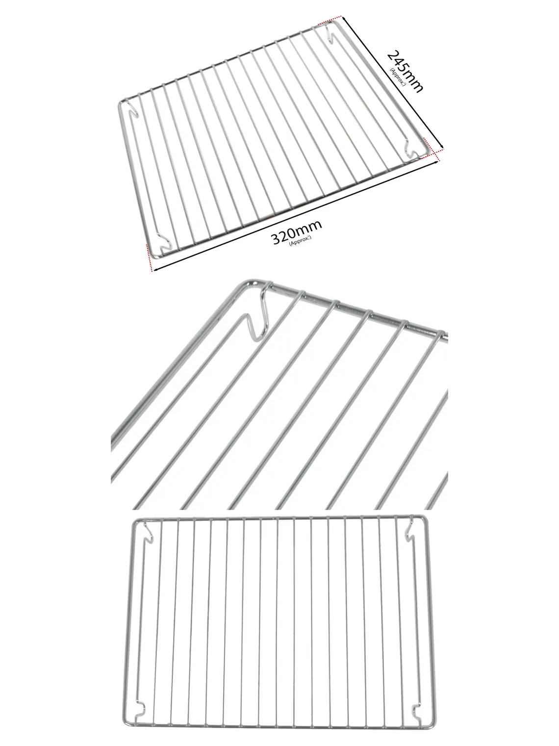 Montpellier Grill Grid Insert for MDF100K/MDF100S Oven Rack – 320×245 mm